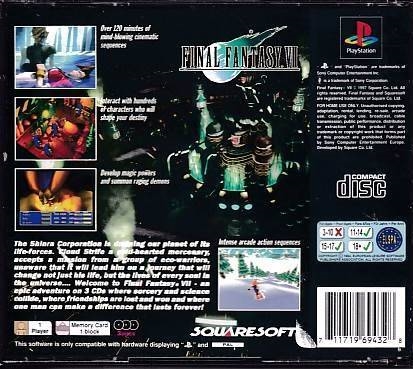 Final Fantasy VII - PS1 (B Grade) (Genbrug)